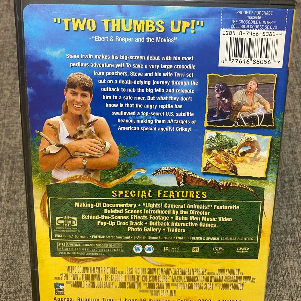 Steve Irwin: The Crocodile Hunter Collision Course DVD